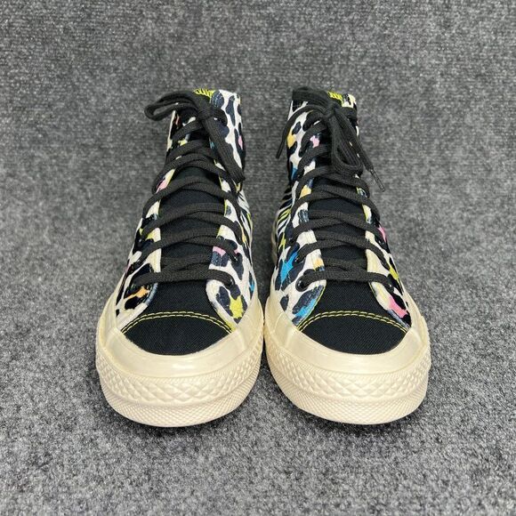 Converse Chuck 70 Hi Shoes Womens 9.5 Colorful Velvet Cheetah Print Chuck Taylor - Picture 2 of 14
